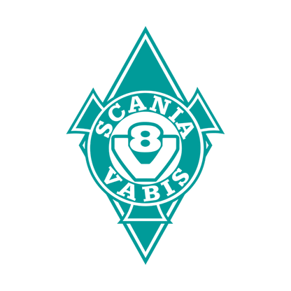 Sticker scania vabis diamond - 061 Grøn - KJoF - 100mm x 150mm - Nej tak