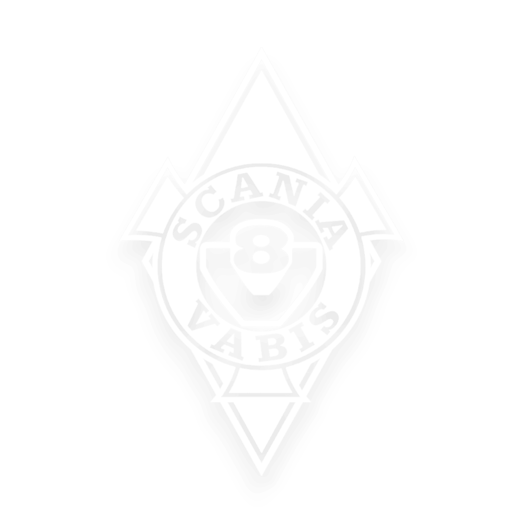 Sticker scania vabis diamond - 010 Hvid - KJoF - 100mm x 150mm - Nej tak
