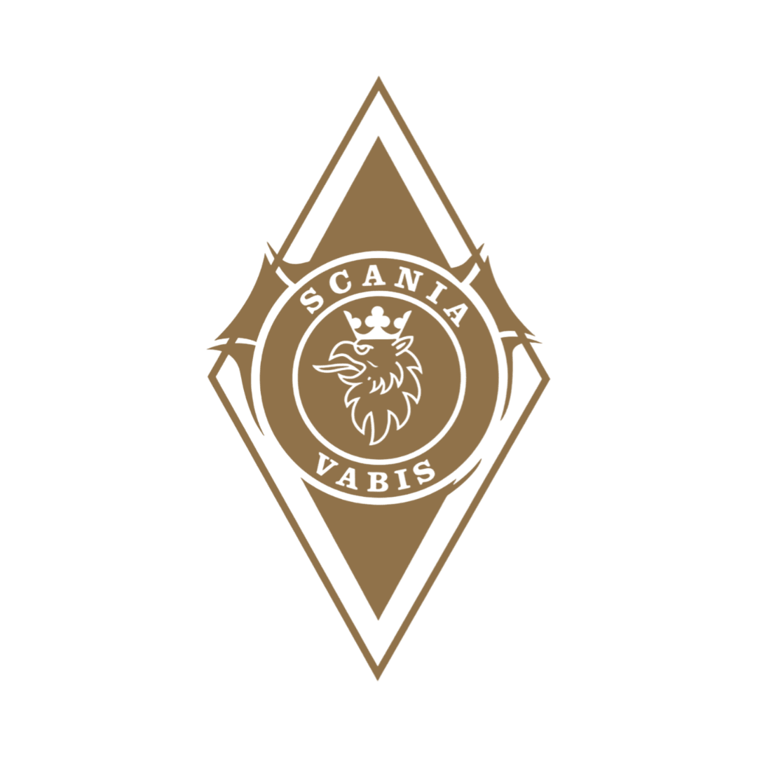 Sticker scania vabis diamond - 010 Hvid - KJoF - 100mm x 176mm - Nej tak