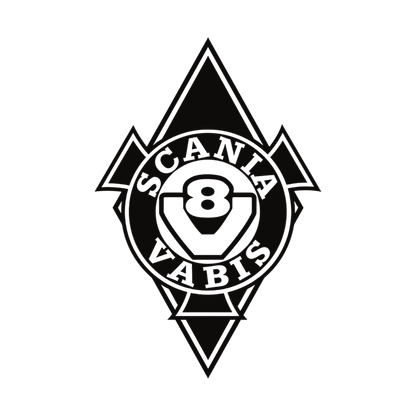 Sticker scania vabis diamond - 070 Sort - KJoF - 100mm x 150mm - Nej tak