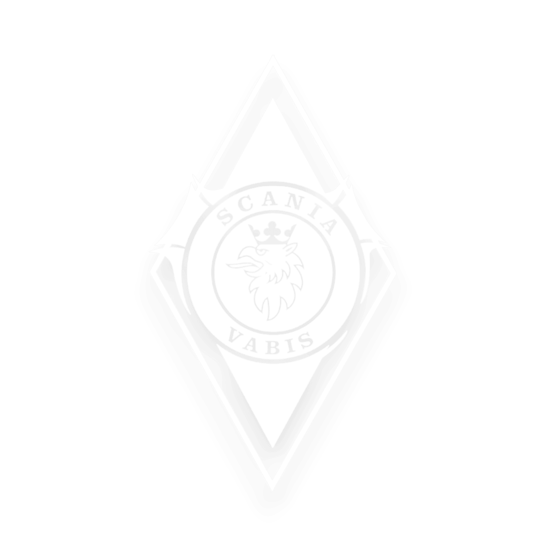 Sticker scania vabis diamond - 010 Hvid - KJoF - 100mm x 176mm - Nej tak