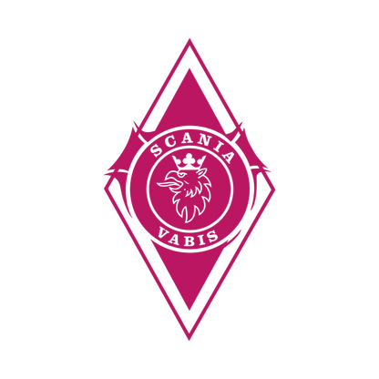 Sticker scania vabis diamond - 041 Pink - KJoF - 100mm x 176mm - Nej tak