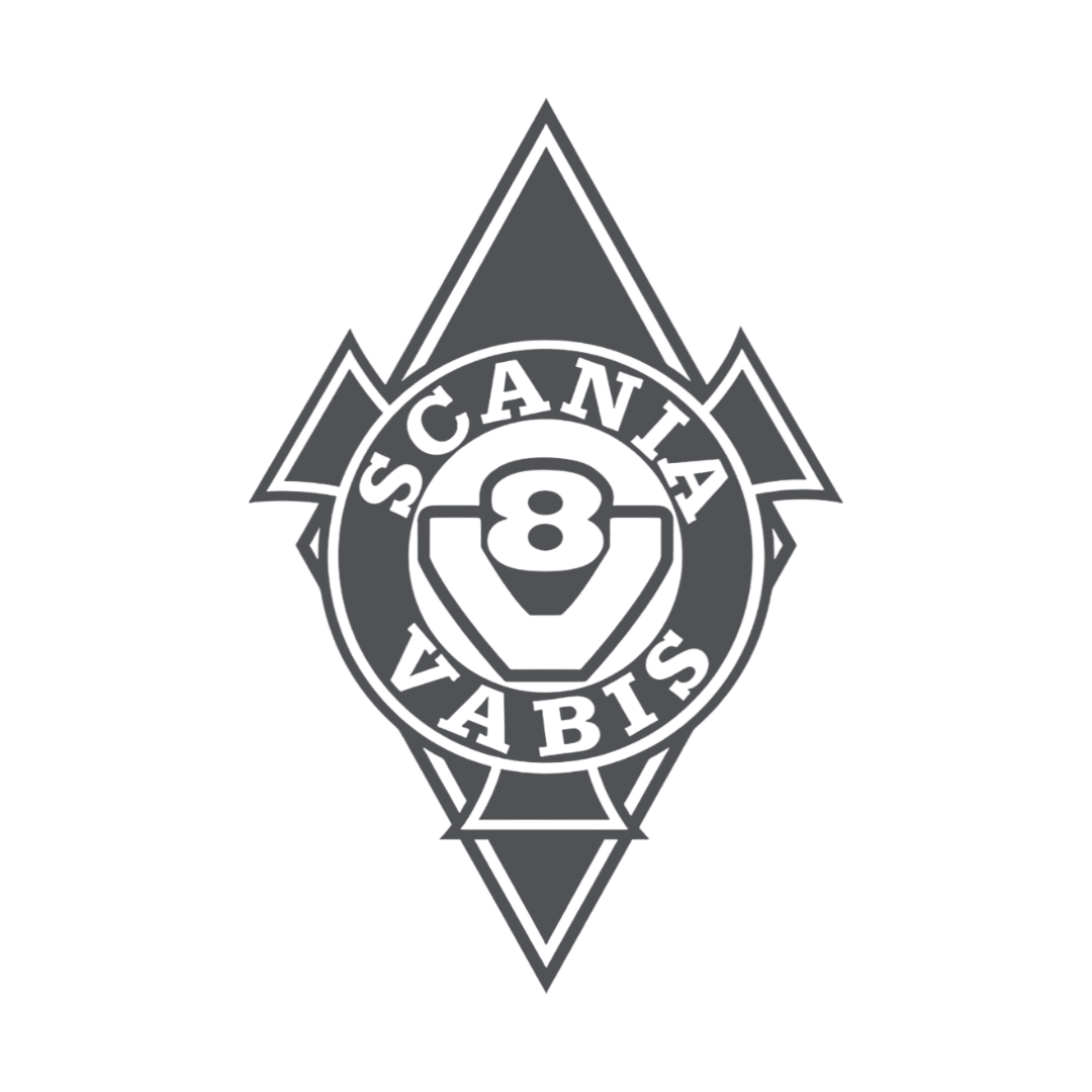 Sticker scania vabis diamond - 071 Grå - KJoF - 100mm x 150mm - Nej tak