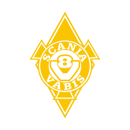 Sticker scania vabis diamond - 021 Gul - KJoF - 100mm x 150mm - Nej tak