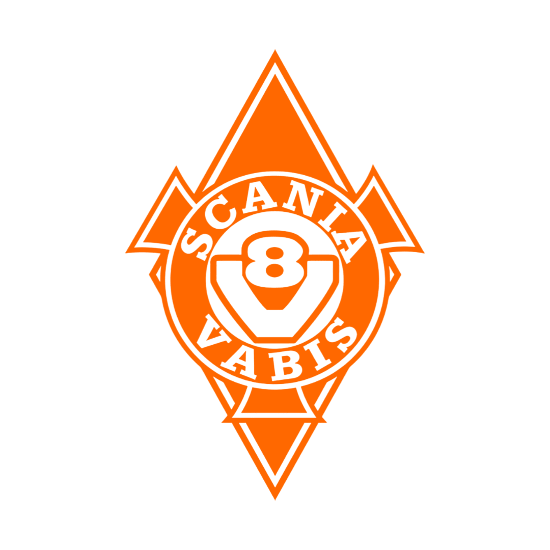 Sticker scania vabis diamond - 035 Lys orange - KJoF - 100mm x 150mm - Nej tak