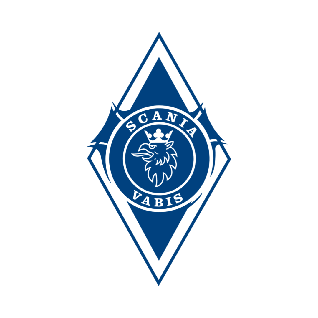 Sticker scania vabis diamond - 010 Hvid - KJoF - 100mm x 176mm - Nej tak