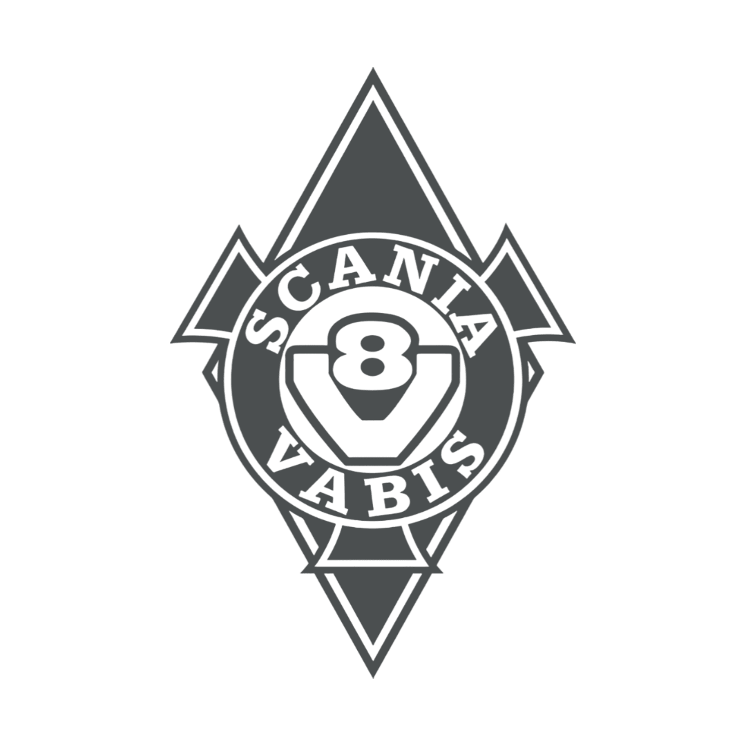 Sticker scania vabis diamond - 073 Mørkegrå - KJoF - 100mm x 150mm - Nej tak