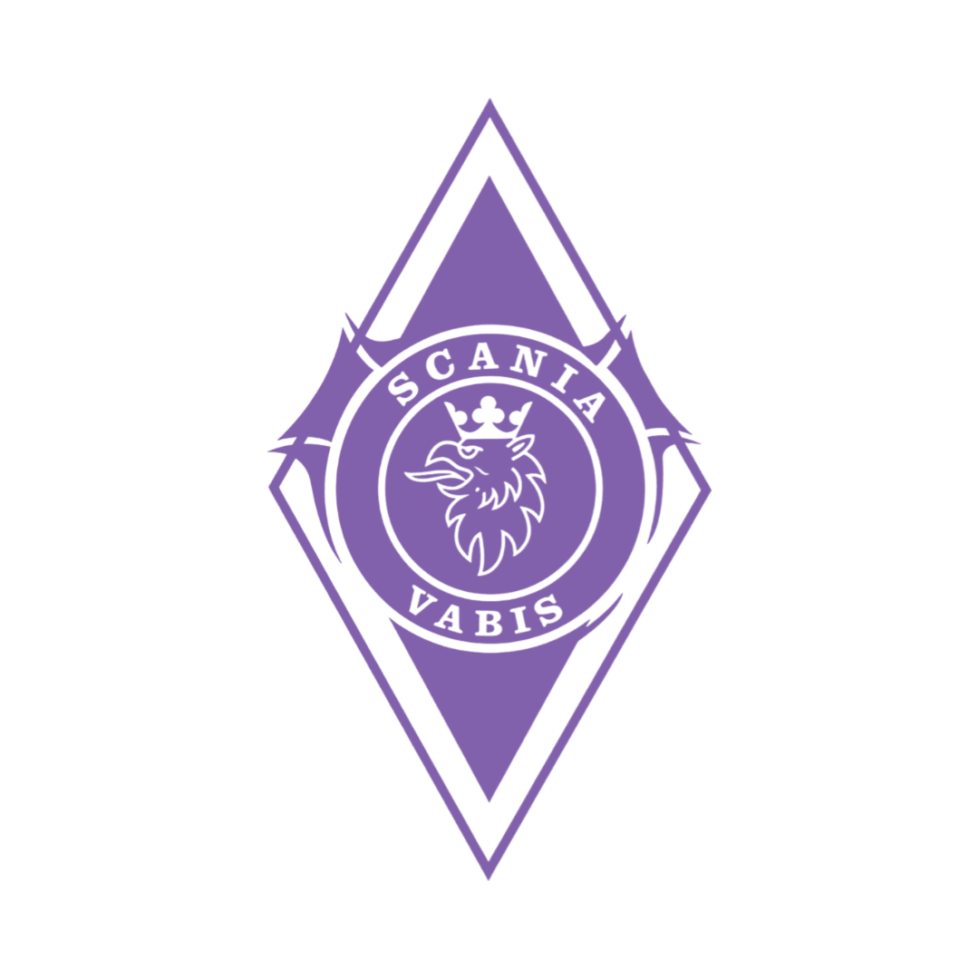 Sticker scania vabis diamond - 010 Hvid - KJoF - 100mm x 176mm - Nej tak