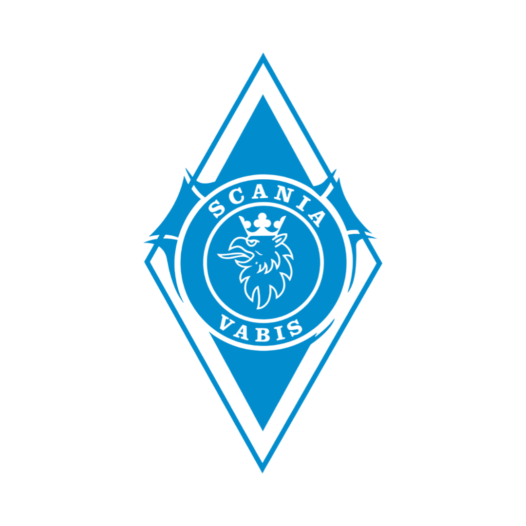 Sticker scania vabis diamond - 010 Hvid - KJoF - 100mm x 176mm - Nej tak
