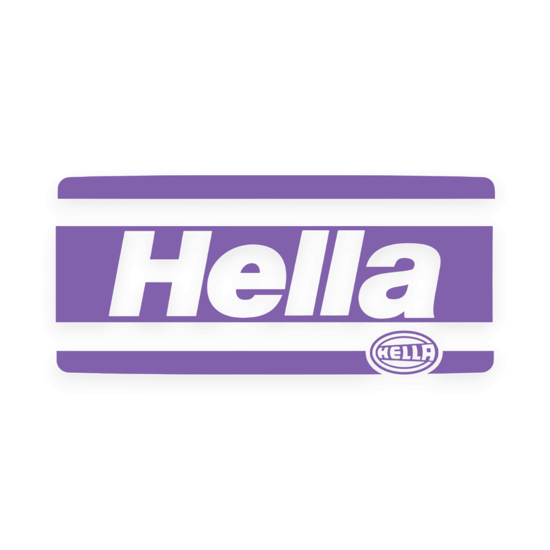 Sticker various hella - 061 Grøn - KJoF - 100mm x 45mm - Nej tak