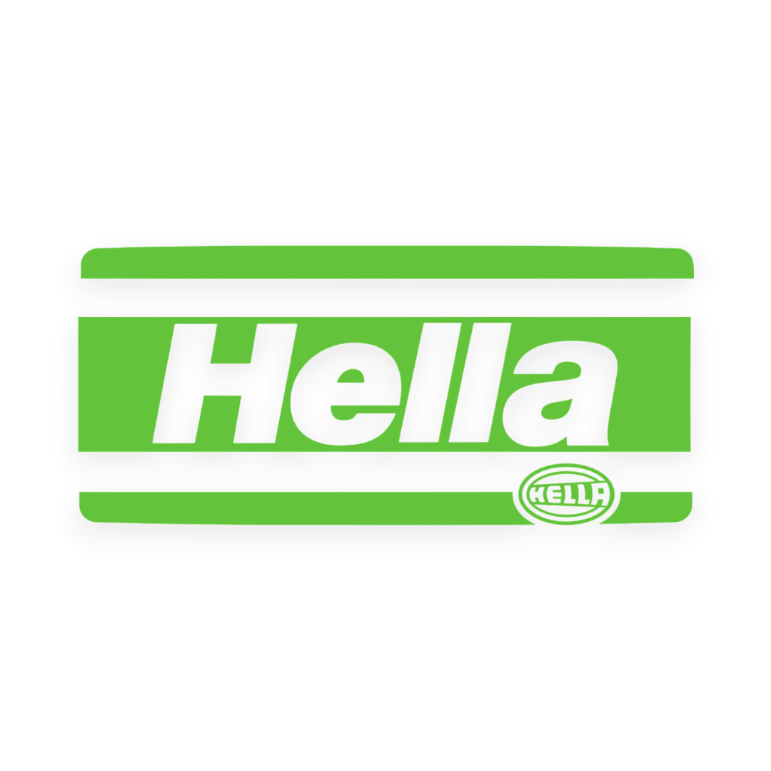 Sticker various hella - 063 Lime grøn - KJoF - 100mm x 45mm - Nej tak