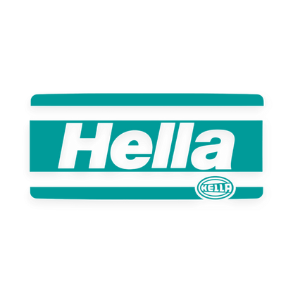 Sticker various hella - 061 Grøn - KJoF - 100mm x 45mm - Nej tak