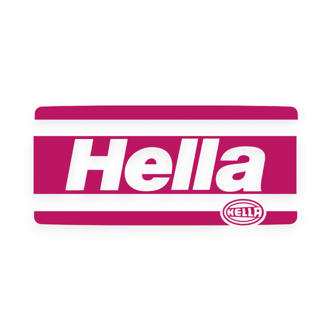 Sticker various hella - 041 Pink - KJoF - 100mm x 45mm - Nej tak