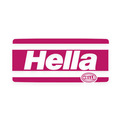Sticker various hella - 041 Pink - KJoF - 100mm x 45mm - Nej tak
