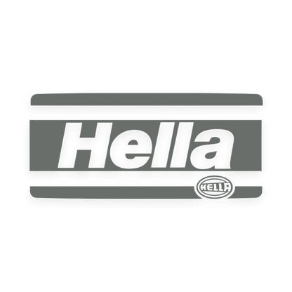 Sticker various hella - 071 Grå - KJoF - 100mm x 45mm - Nej tak