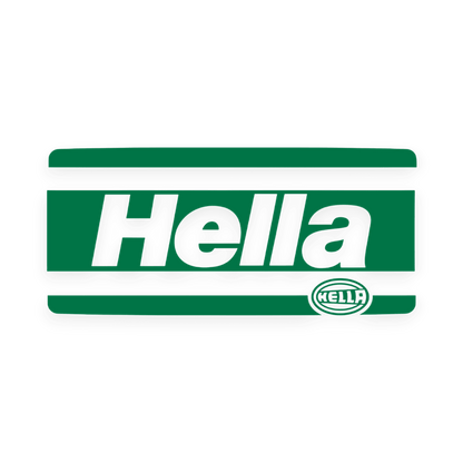 Sticker various hella - 061 Grøn - KJoF - 100mm x 45mm - Nej tak