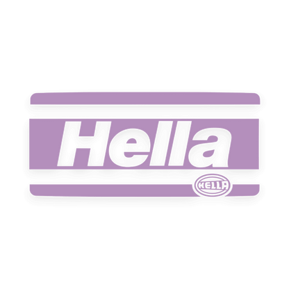 Sticker various hella - 061 Grøn - KJoF - 100mm x 45mm - Nej tak
