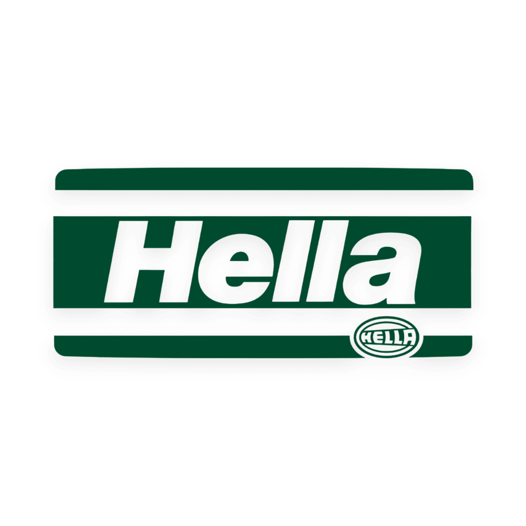 Sticker various hella - 061 Grøn - KJoF - 100mm x 45mm - Nej tak