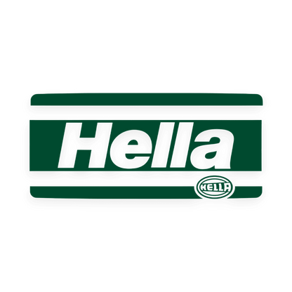 Sticker various hella - 061 Grøn - KJoF - 100mm x 45mm - Nej tak