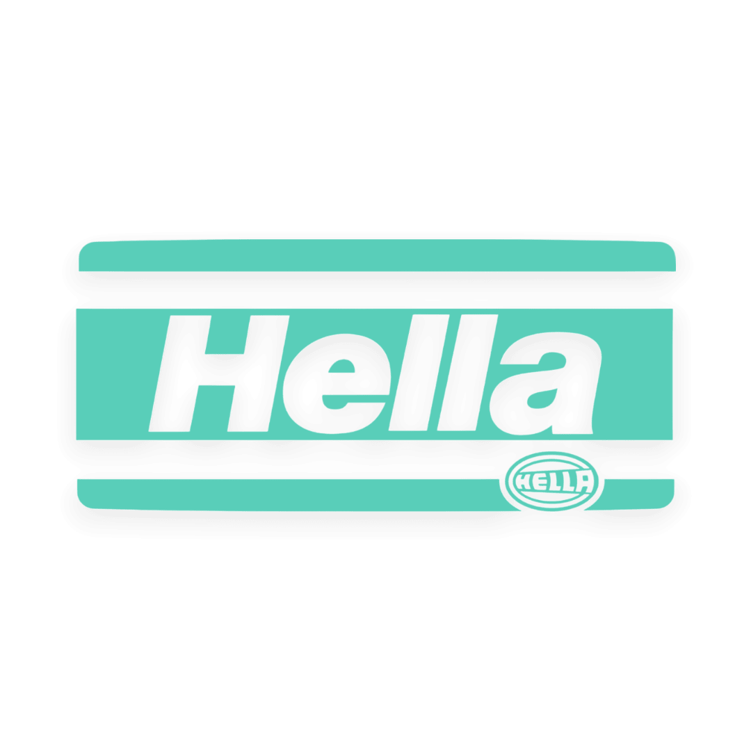 Sticker various hella - 061 Grøn - KJoF - 100mm x 45mm - Nej tak