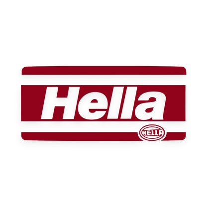 Sticker various hella - 030 Mørkerød - KJoF - 100mm x 45mm - Nej tak