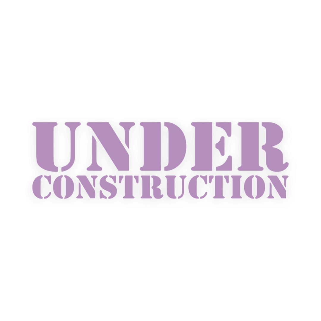 Sticker various under construction - 061 Grøn - KJoF - 100mm x 29mm - Nej tak