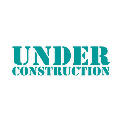 Sticker various under construction - 061 Grøn - KJoF - 100mm x 29mm - Nej tak