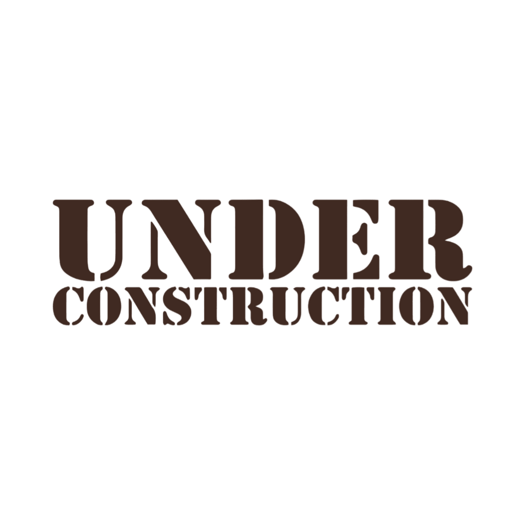 Sticker various under construction - 061 Grøn - KJoF - 100mm x 29mm - Nej tak