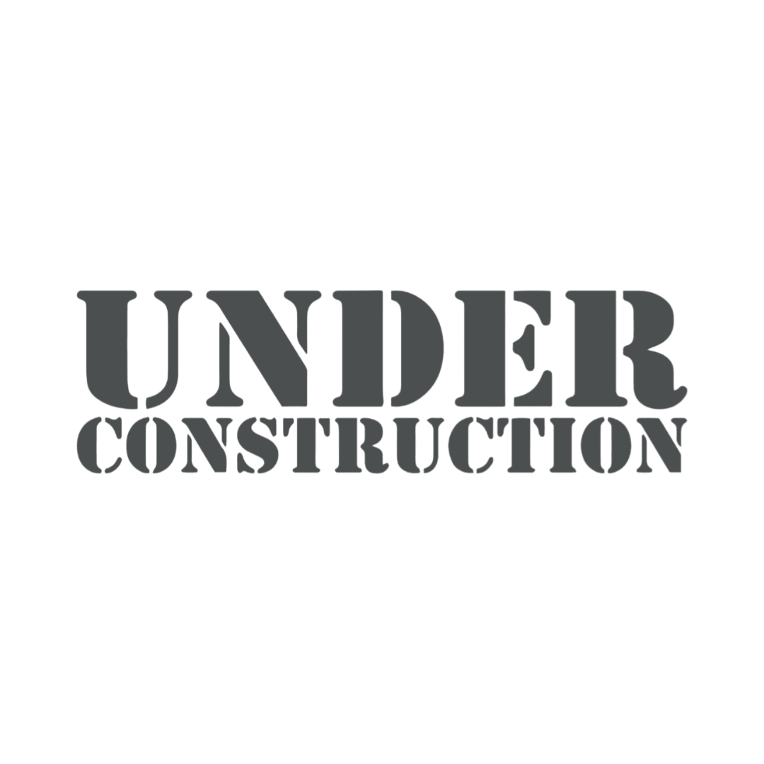 Sticker various under construction - 073 Mørkegrå - KJoF - 100mm x 29mm - Nej tak