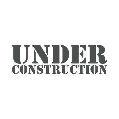 Sticker various under construction - 073 Mørkegrå - KJoF - 100mm x 29mm - Nej tak