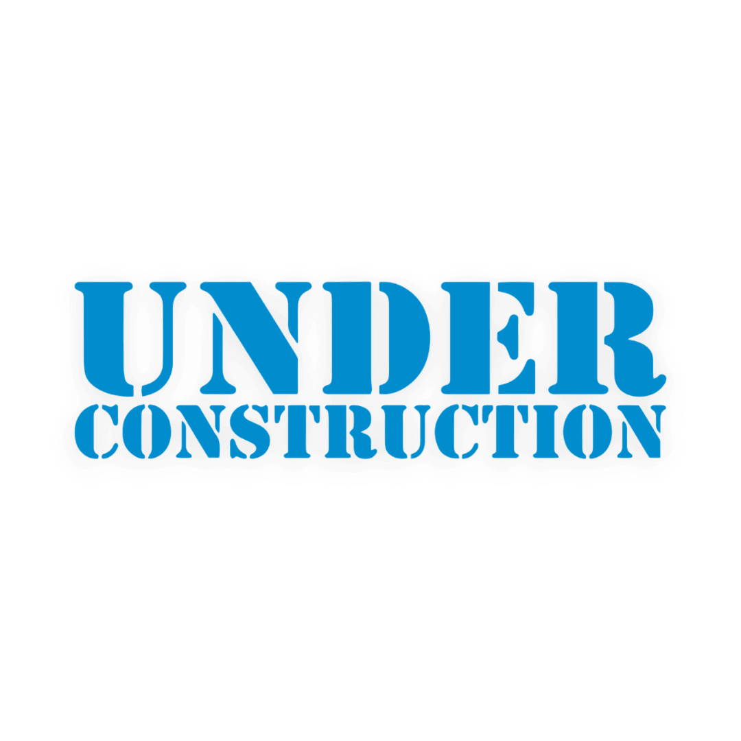 Sticker various under construction - 061 Grøn - KJoF - 100mm x 29mm - Nej tak