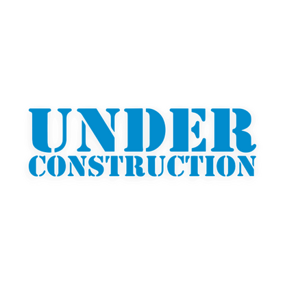 Sticker various under construction - 061 Grøn - KJoF - 100mm x 29mm - Nej tak