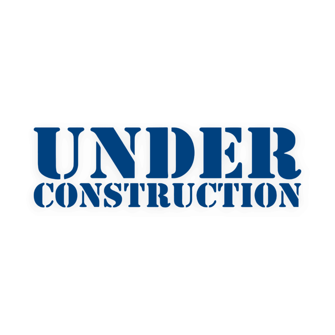 Sticker various under construction - 061 Grøn - KJoF - 100mm x 29mm - Nej tak