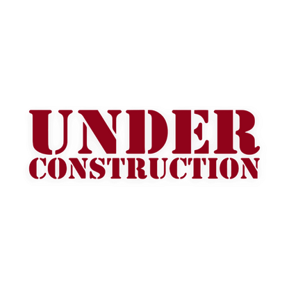 Sticker various under construction - 030 Mørkerød - KJoF - 100mm x 29mm - Nej tak