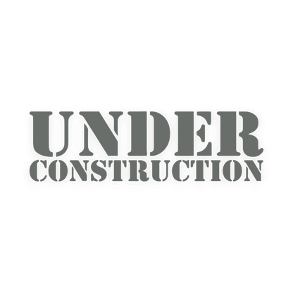Sticker various under construction - 071 Grå - KJoF - 100mm x 29mm - Nej tak