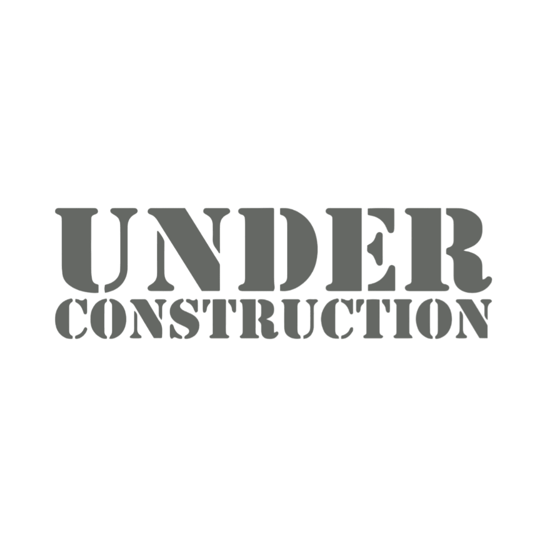 Sticker various under construction - 061 Grøn - KJoF - 100mm x 29mm - Nej tak