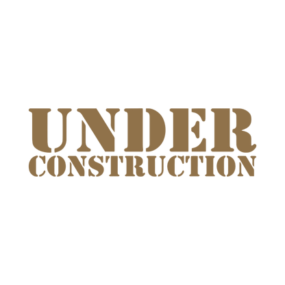 Sticker various under construction - 010 Hvid - KJoF - 100mm x 29mm - Nej tak