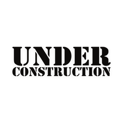 Sticker various under construction - 070 Sort - KJoF - 100mm x 29mm - Nej tak