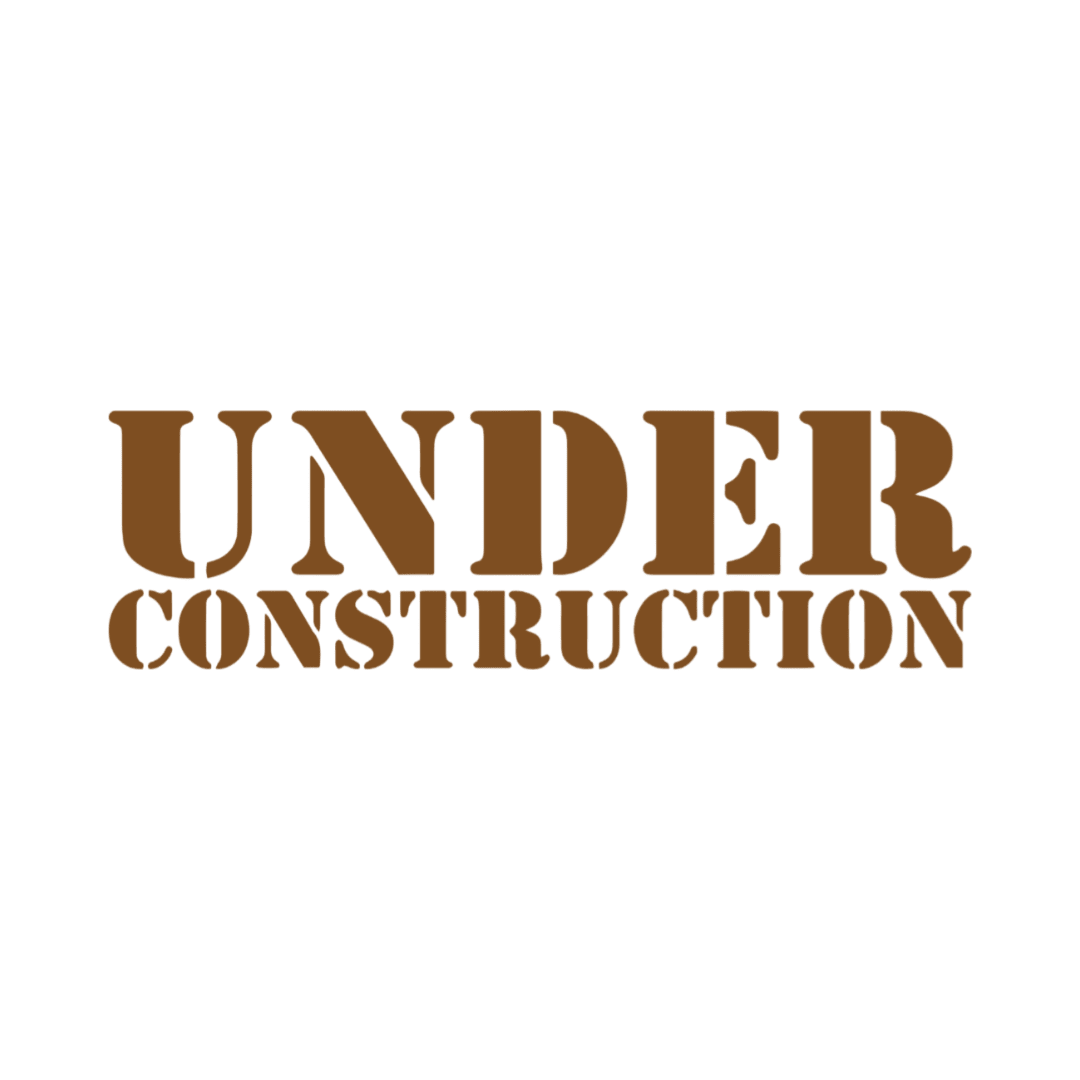 Sticker various under construction - 061 Grøn - KJoF - 100mm x 29mm - Nej tak
