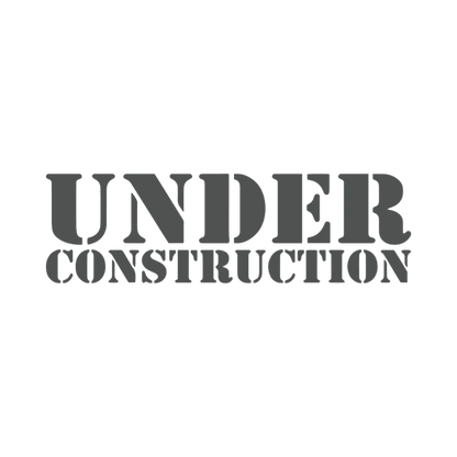 Sticker various under construction - 010 Hvid - KJoF - 100mm x 29mm - Nej tak