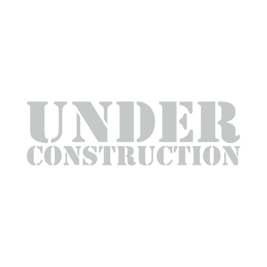 Sticker various under construction - 072 Lysegrå - KJoF - 100mm x 29mm - Nej tak