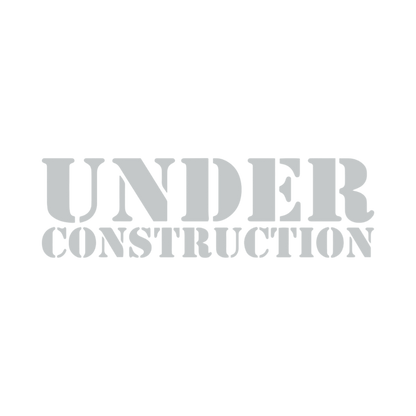 Sticker various under construction - 072 Lysegrå - KJoF - 100mm x 29mm - Nej tak