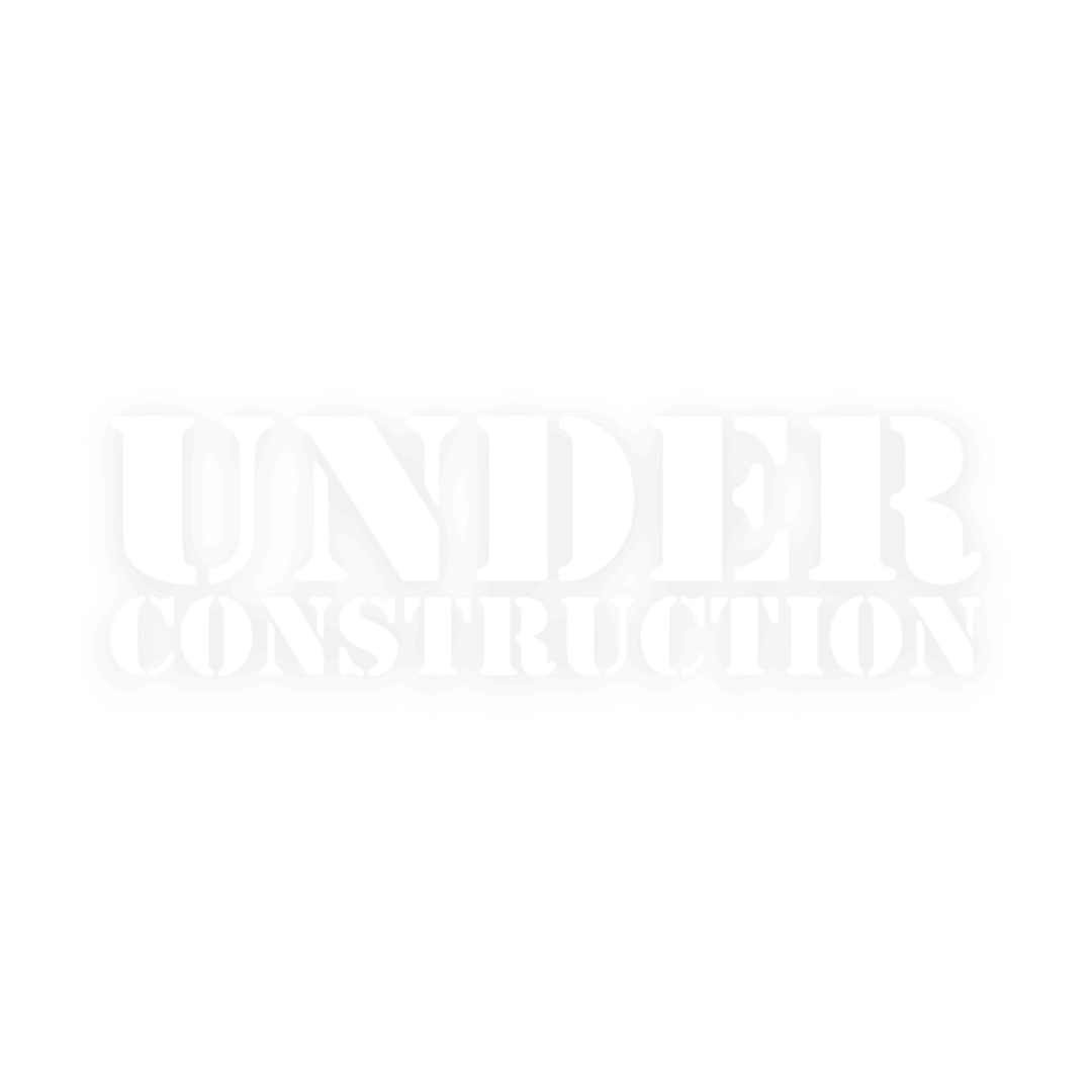 Sticker various under construction - 010 Hvid - KJoF - 100mm x 29mm - Nej tak
