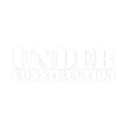 Sticker various under construction - 010 Hvid - KJoF - 100mm x 29mm - Nej tak