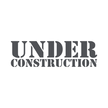 Sticker various under construction - 010 Hvid - KJoF - 100mm x 29mm - Nej tak