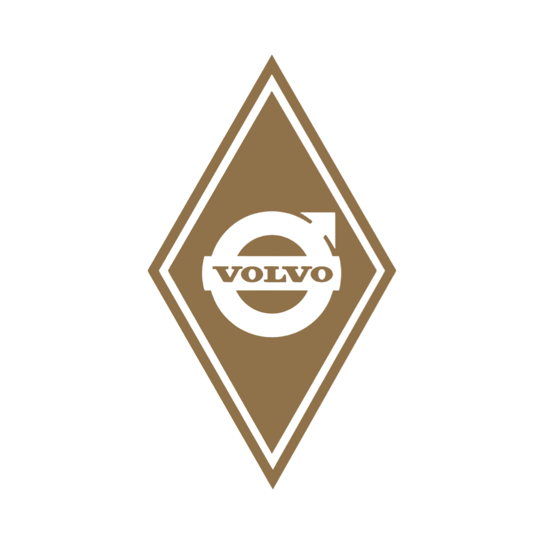 Sticker volvo diamond - 061 Grøn - KJoF - 100mm x 175mm - Nej tak