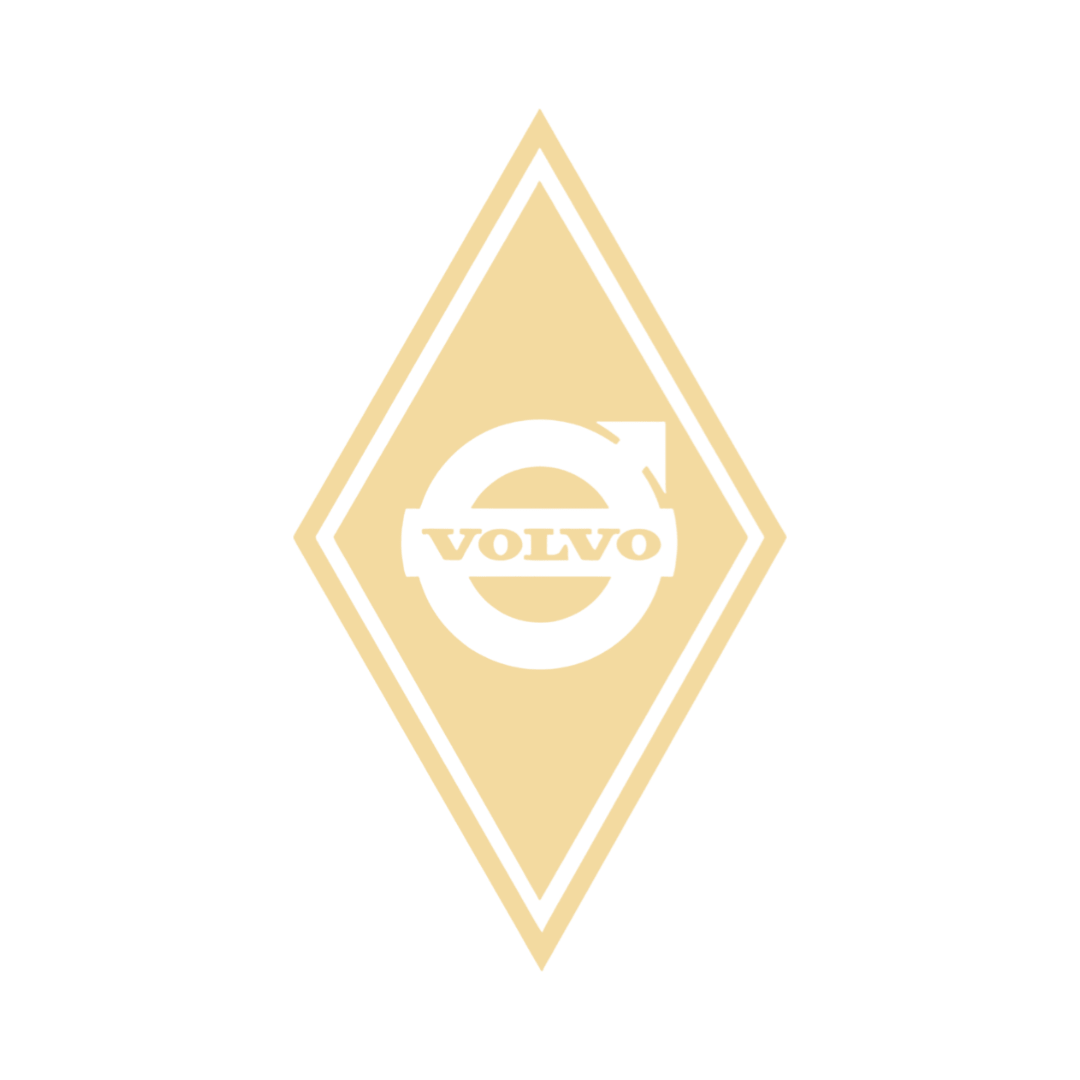 Sticker volvo diamond - 061 Grøn - KJoF - 100mm x 175mm - Nej tak