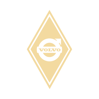 Sticker volvo diamond - 061 Grøn - KJoF - 100mm x 175mm - Nej tak