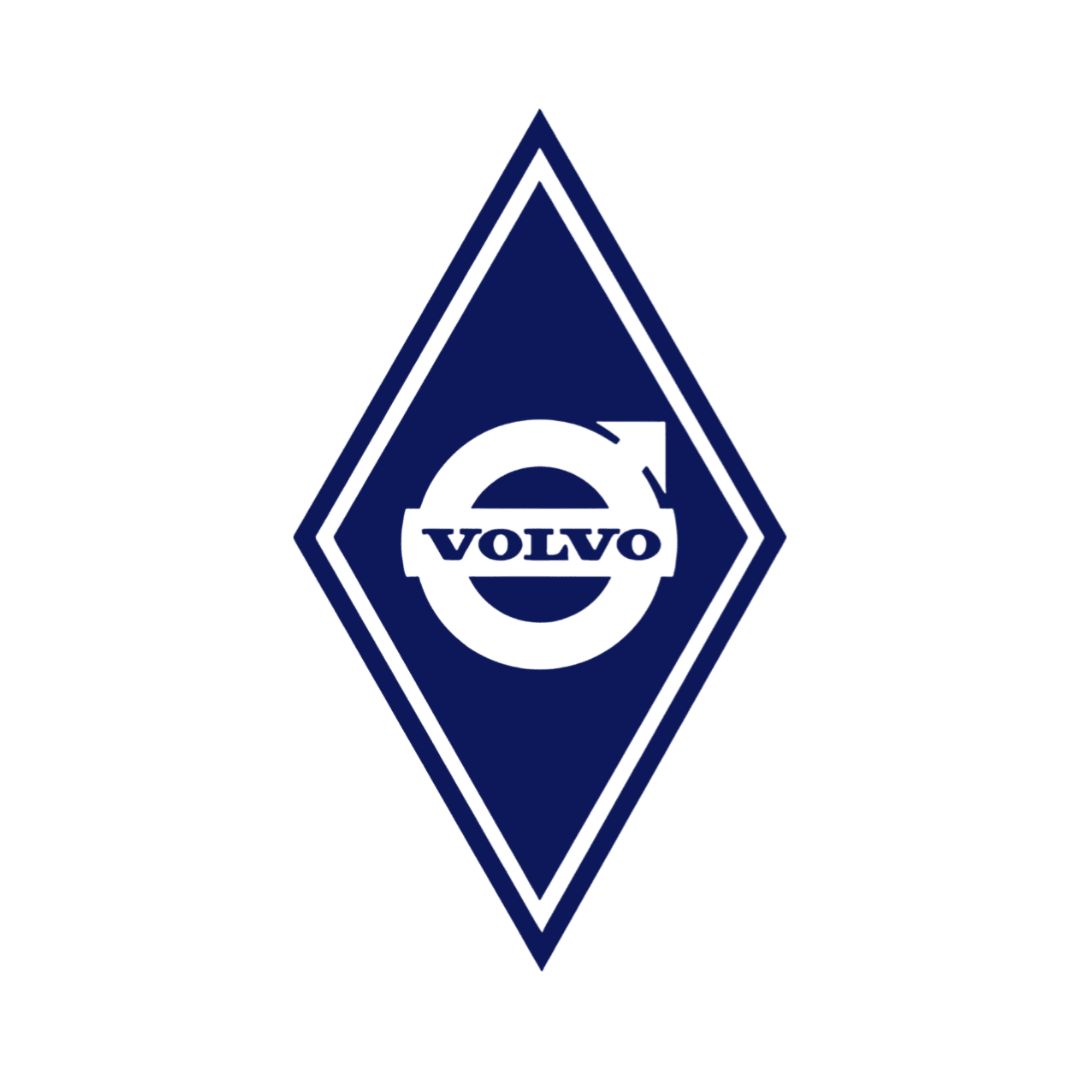 Sticker volvo diamond - 061 Grøn - KJoF - 100mm x 175mm - Nej tak