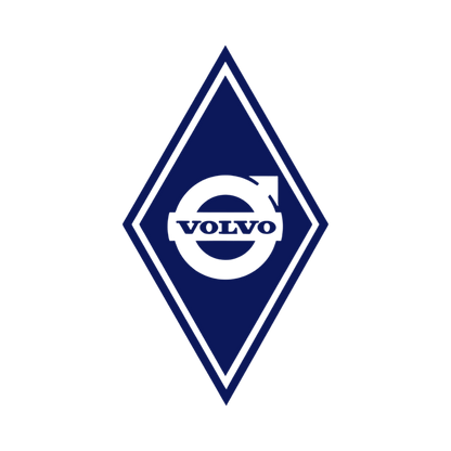 Sticker volvo diamond - 061 Grøn - KJoF - 100mm x 175mm - Nej tak